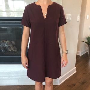 Leith Maroon Dress
